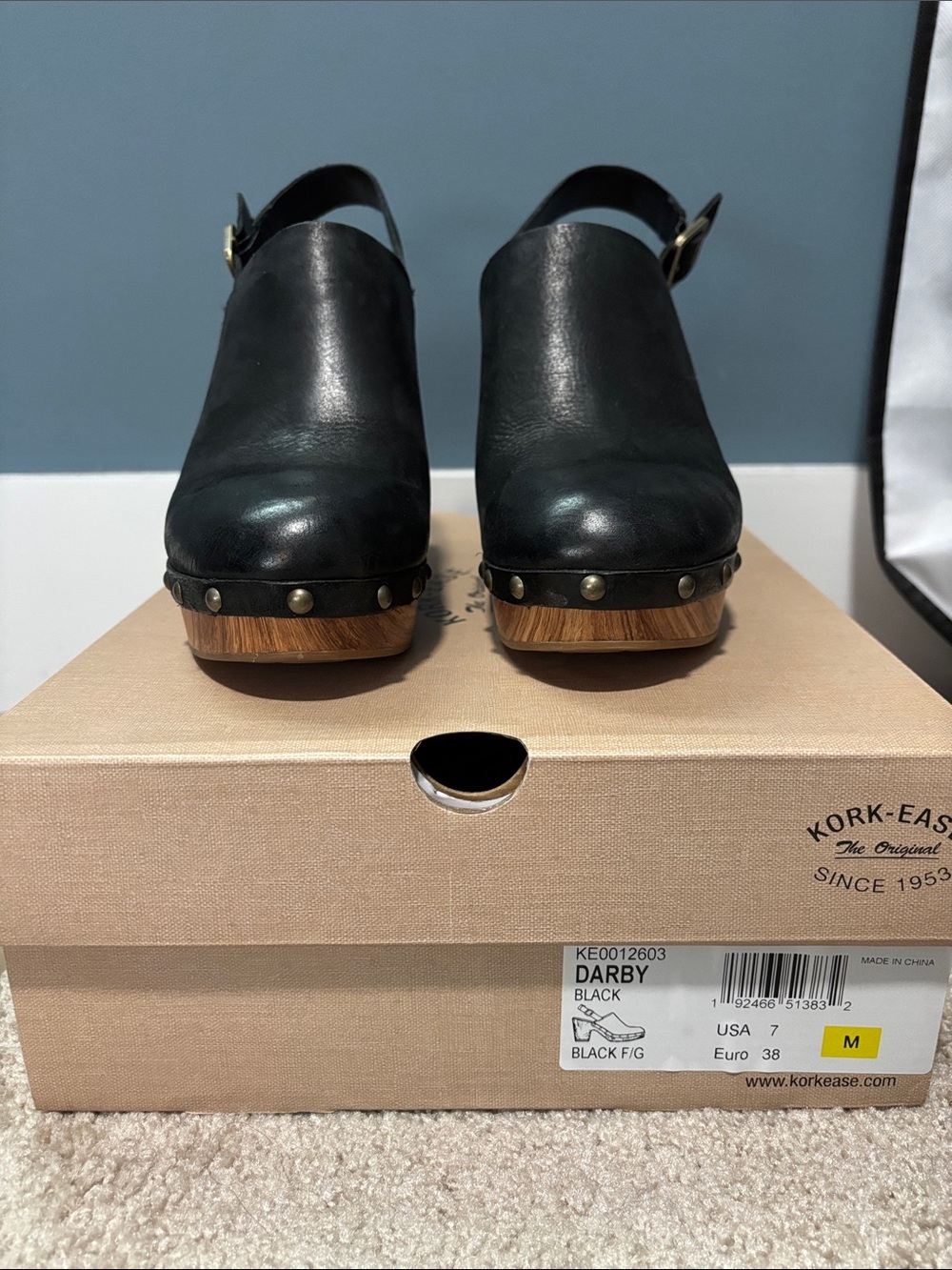 Kork-Ease black Clog Heels - Picture 2 of 9